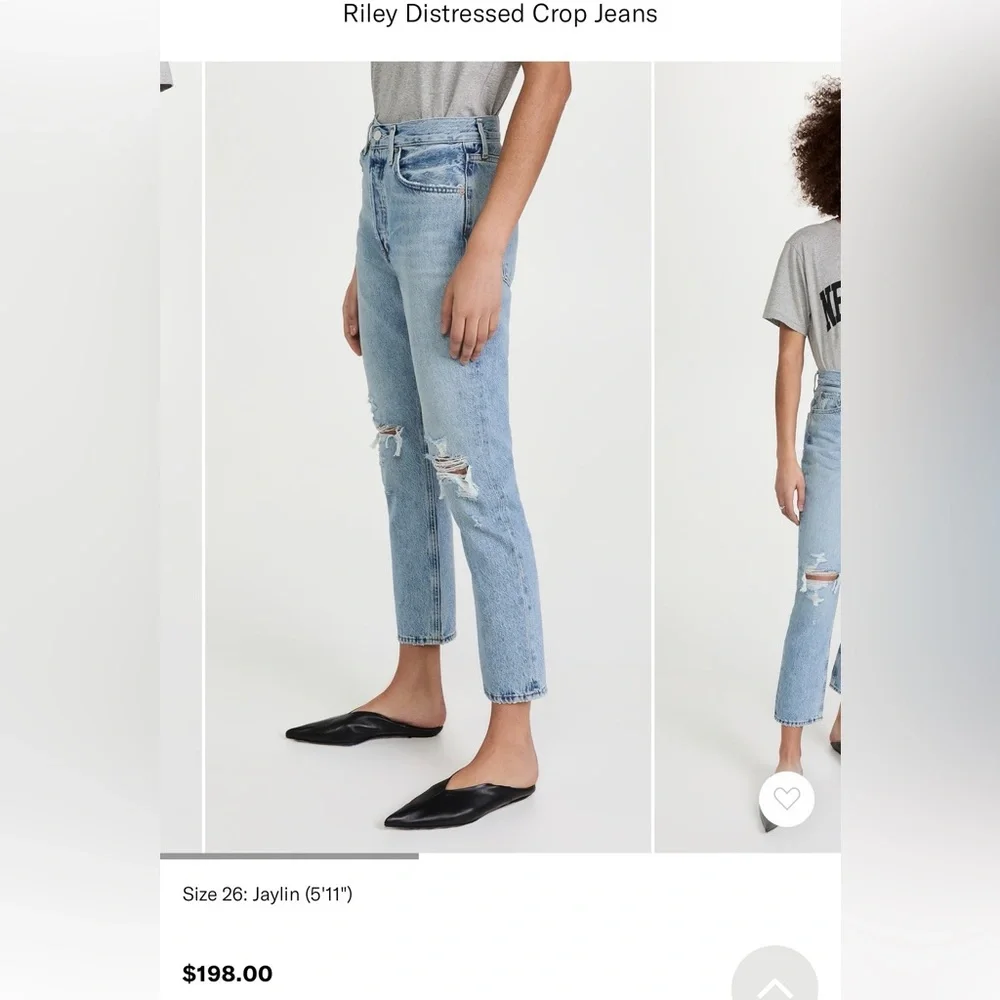 Agolde Riley Crop Jeans - Picture 11 of 13